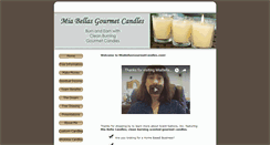 Desktop Screenshot of miabellasgourmetcandles.com